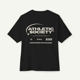 Athletic Society Graphic Tee — "Movement Is Culture" Oversized Boxy Shirt