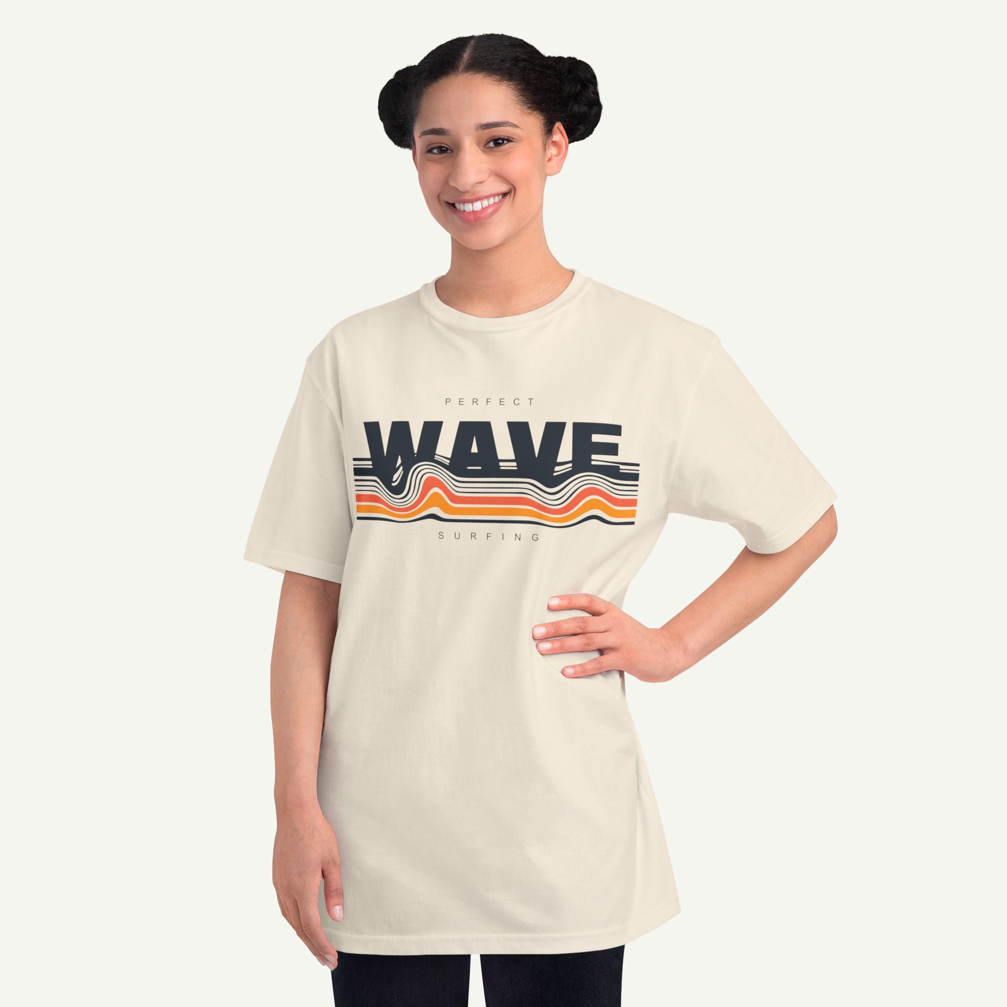 Wave Graphic T-Shirt — Retro Sunset Surf Vibe