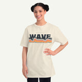 Wave Graphic T-Shirt — Retro Sunset Surf Vibe