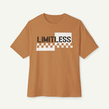 Limitless Checkerboard Tee — Graphic Boxy Oversized T‑Shirt