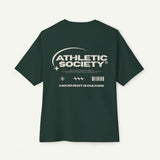 Athletic Society Graphic Tee — "Movement Is Culture" Oversized Boxy Shirt