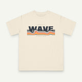 Wave Graphic T-Shirt — Retro Sunset Surf Vibe